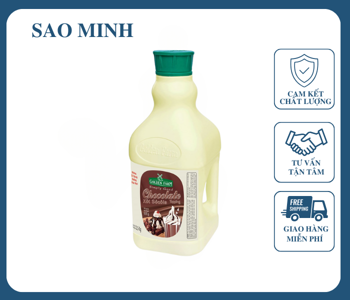 Sốt Chocolate Golden Farm 2.5Kg