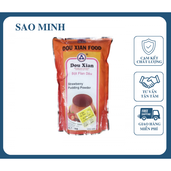 Bột Pudding Dâu - Dou Xian 1Kg