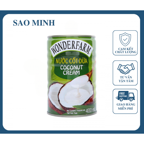Nước Cốt Dừa - Wodenfarm 400ml 